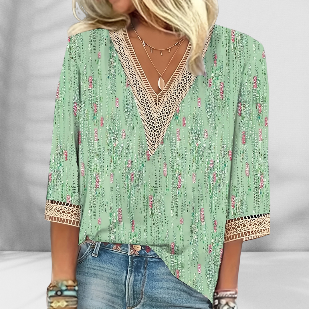Alis - Blouse Bohème Élégante 