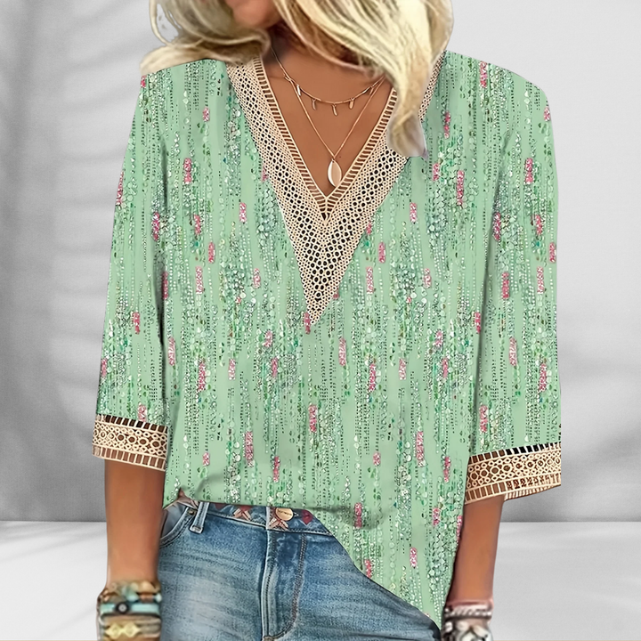 Alis - Blouse Bohème Élégante 