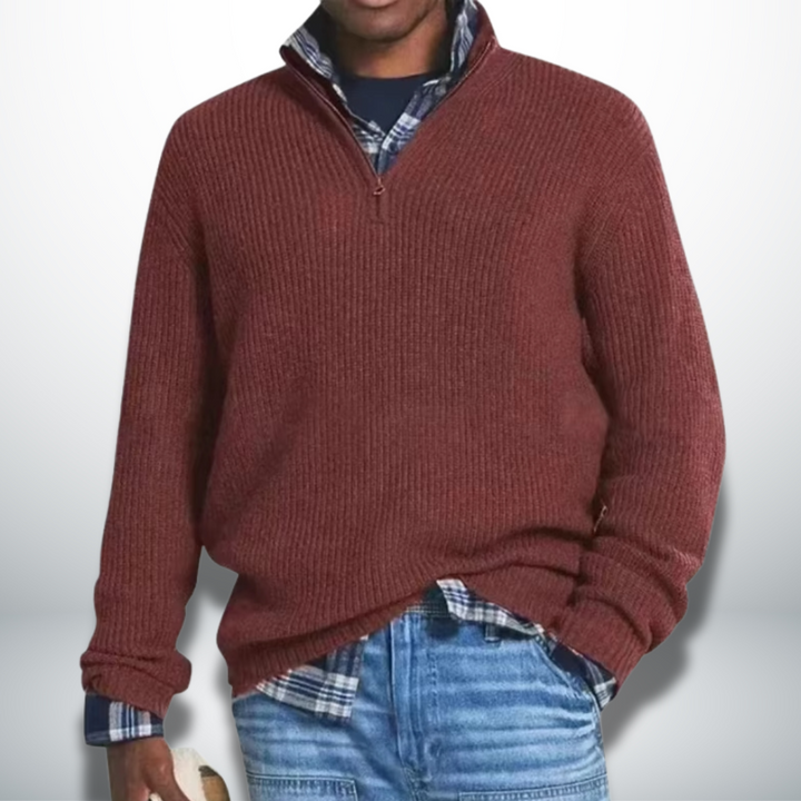 Caleb - Pull Chaud Classique 