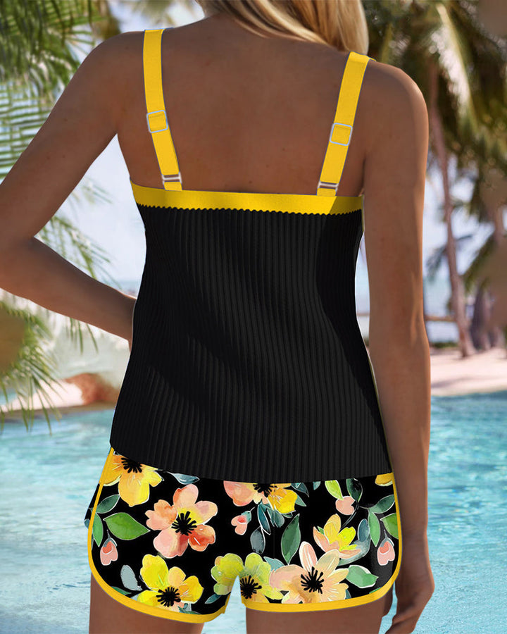 Birgitt™ | Ensemble de tankini floral élégant 