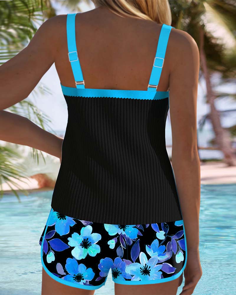 Birgitt™ | Ensemble de tankini floral élégant 