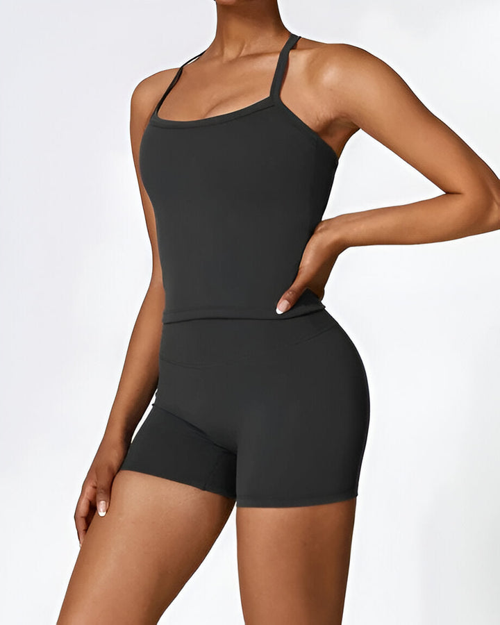 Elin™ | Seamless Fit Shorts & Tank Set