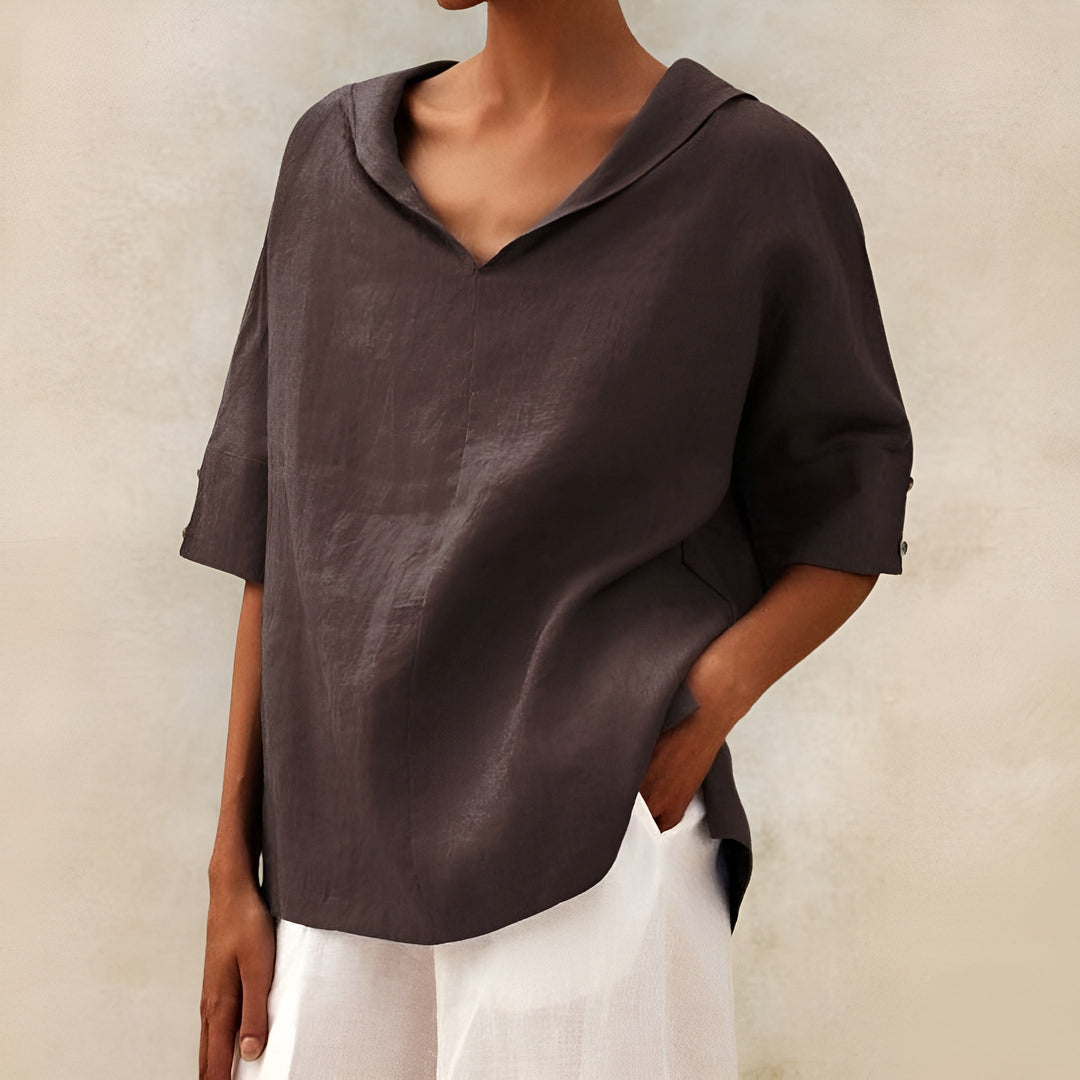 Lyndzi - Blouse Légère Élégante 