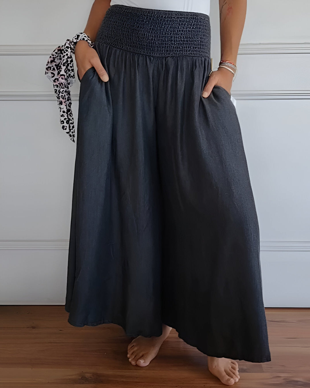 Pantalons jupe confortables avec taille élastique 