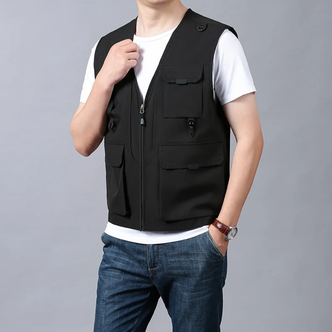 Cristiano™ | Breathable Cargo Vest with Multiple Pockets