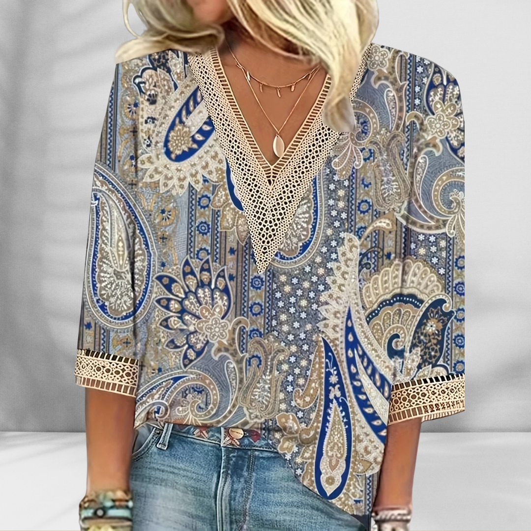 Alis - Blouse Bohème Élégante 