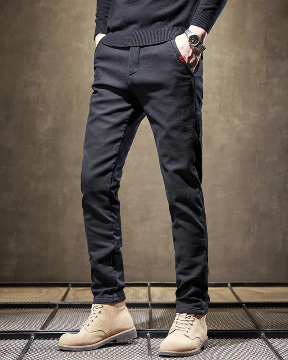 Pantalon ajusté décontracté 