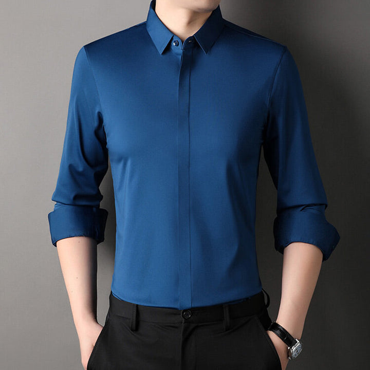 Chemise extensible sans plis 