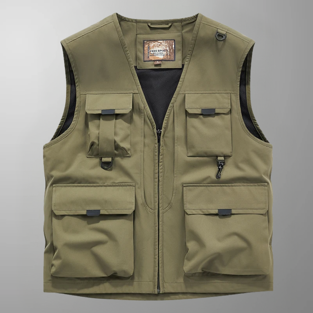 Cristiano™ | Breathable Cargo Vest with Multiple Pockets
