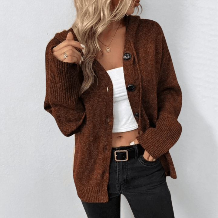 Brittan | Cardigan tricoté avec boutons 