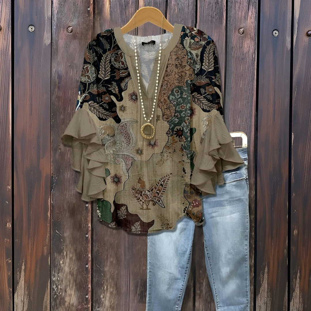 Elisabet - Blouse d'été décontractée 