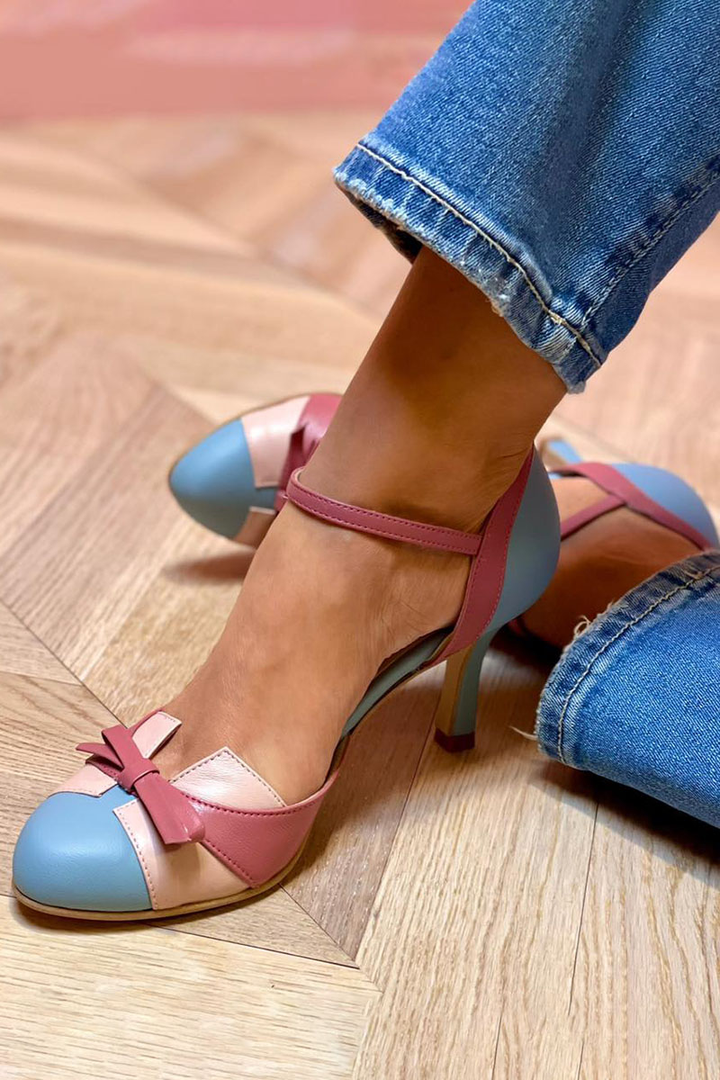 Arabella™ | Colorful Bow-Accented Round Toe Sandals