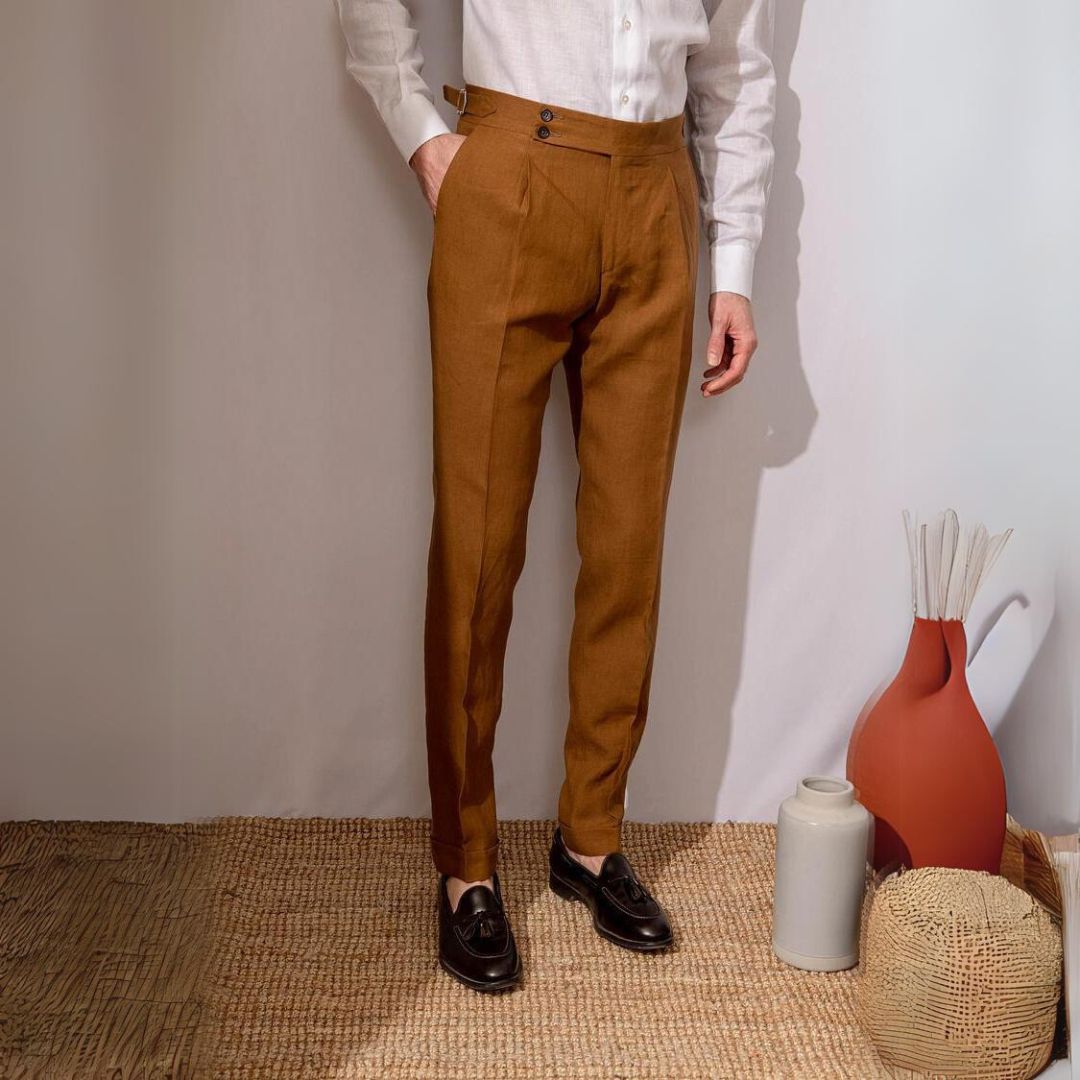 Pantalon en lin Gold Coast 