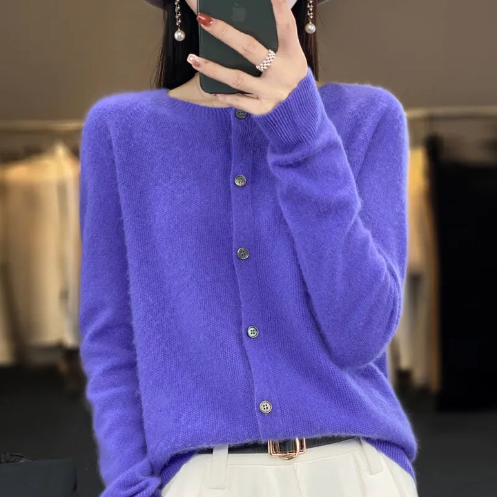 VIVIENNE JE CHAUD CARDIGAN TRICOTÉ CONFORTABLE 