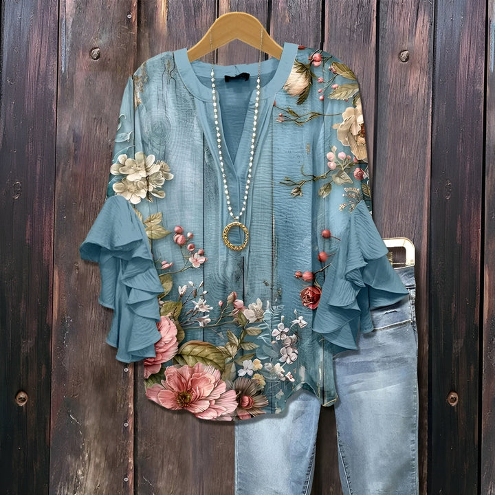 Elisabet - Blouse d'été décontractée 