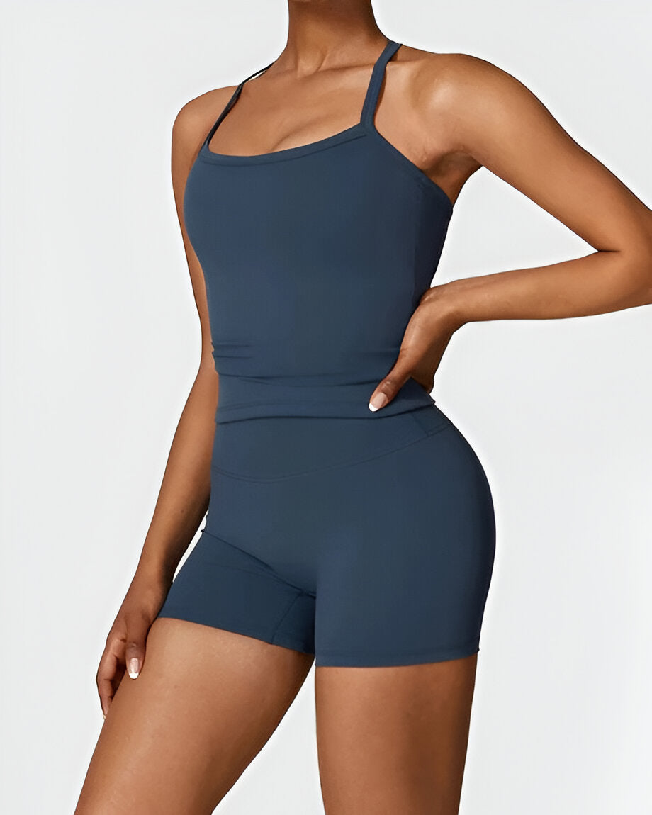Elin™ | Seamless Fit Shorts & Tank Set