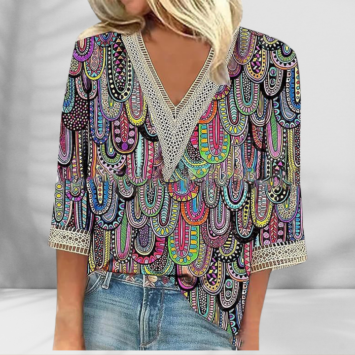 Alis - Blouse Bohème Élégante 