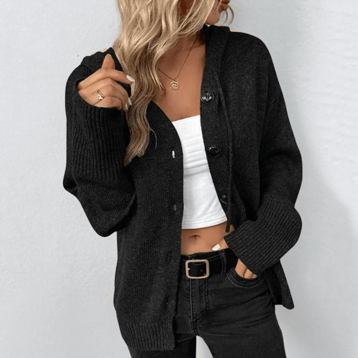 Brittan | Cardigan tricoté avec boutons 