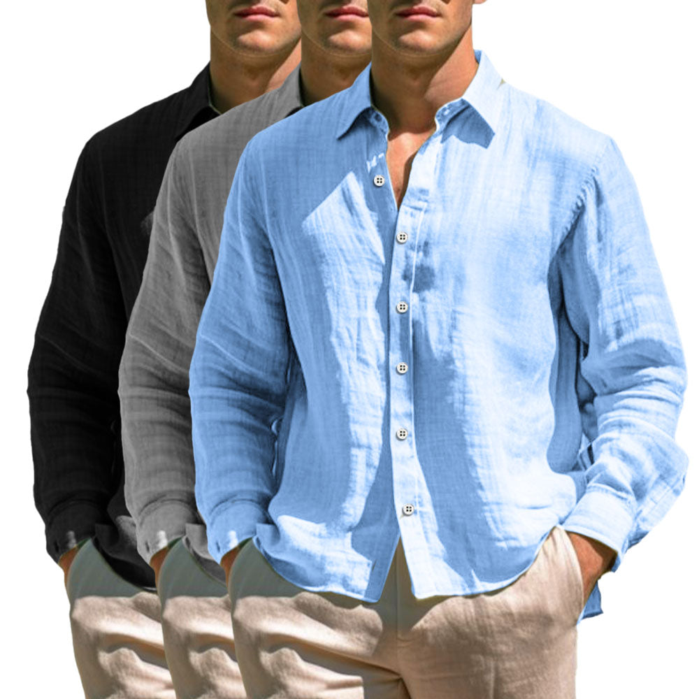 Chemise en lin décontractée 