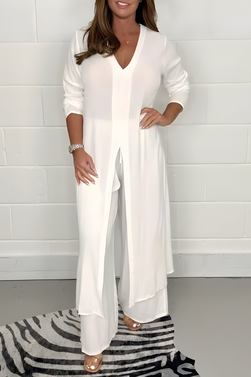 Michelle™ | Short Sleeve Top + Wide Pants