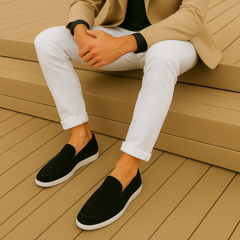 Mocassins en daim élégants 