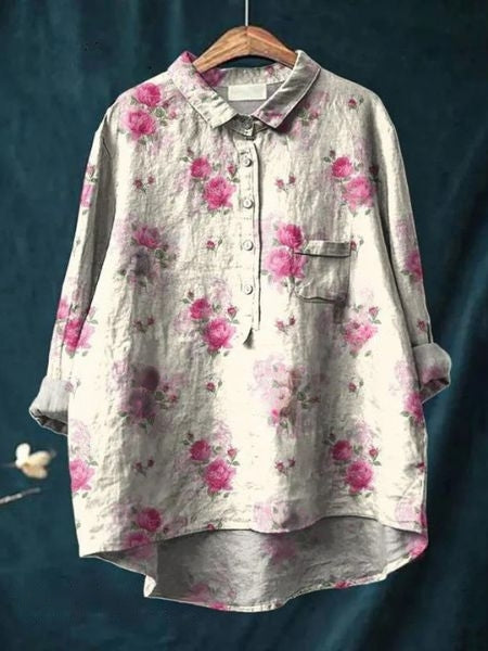 Julia - Blouse Florale Élégante 