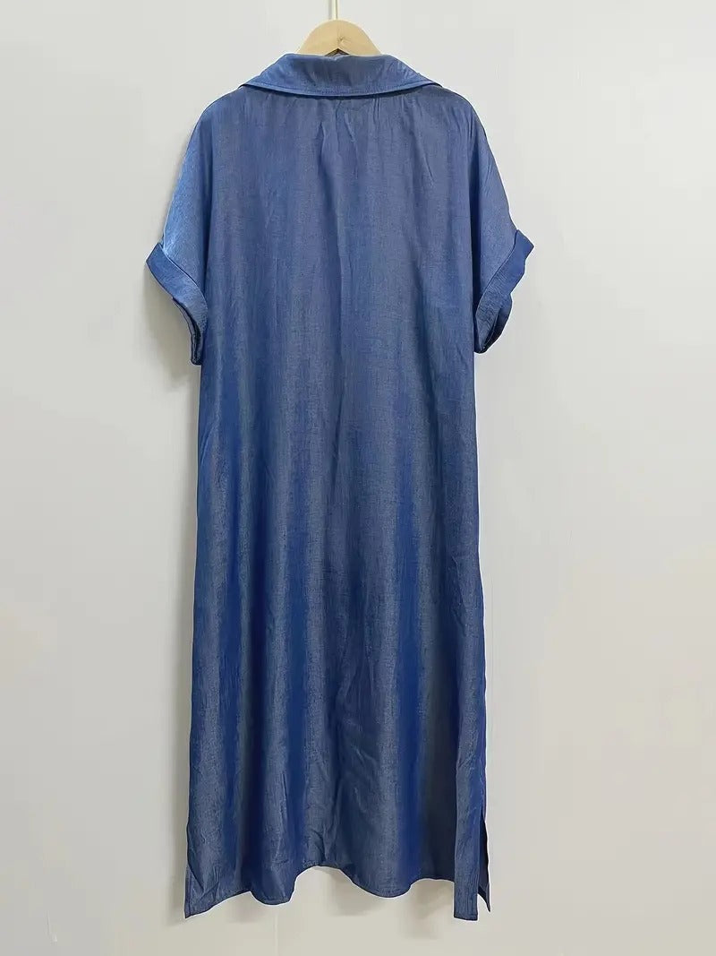 Béatrice - Robe chemise avec poches 