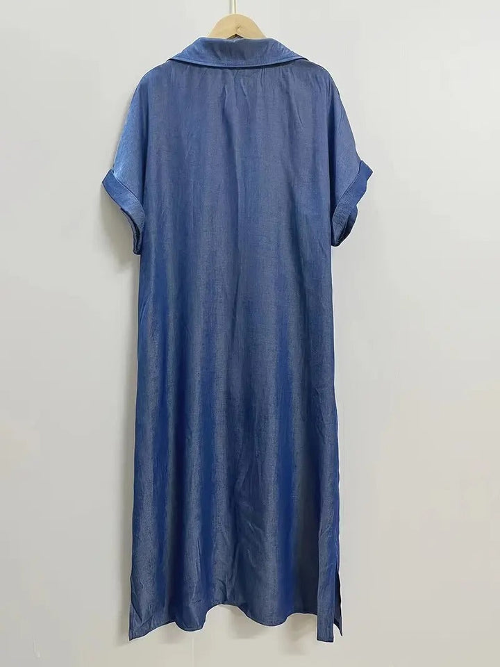 Béatrice - Robe chemise avec poches 