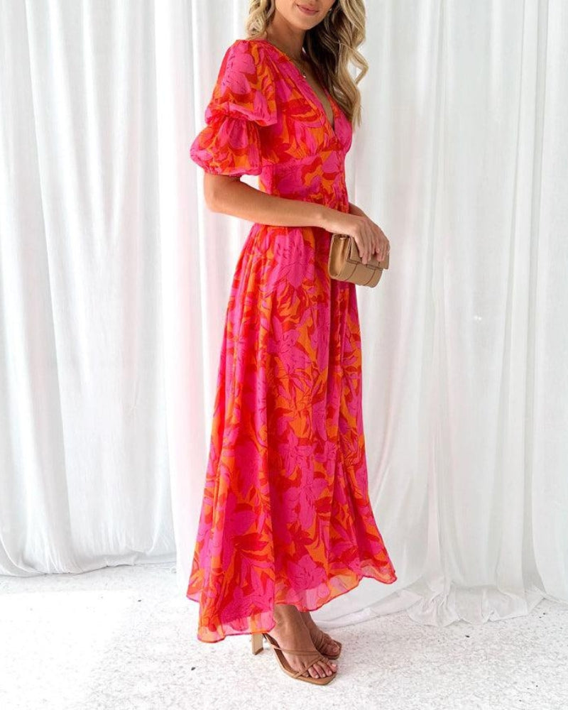 Alva™ | Robe à manches ballon gracieuse 
