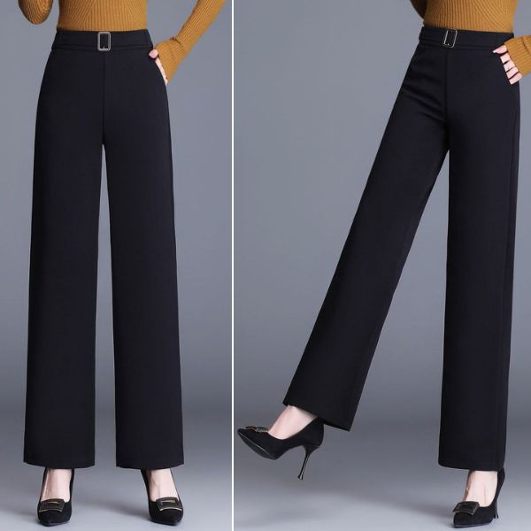 Pantalons amincissants avec fermeture élégante 