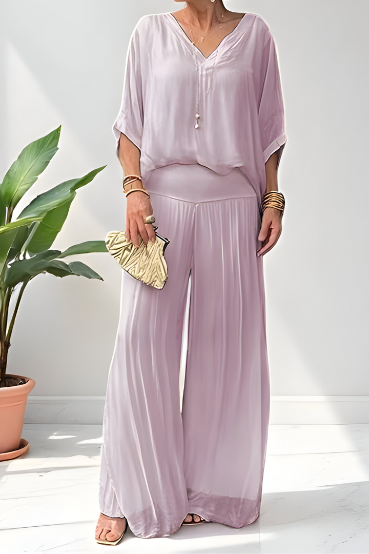 Hennie™ | Combinaison élégante avec jambes larges 
