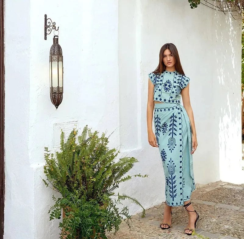 Camilla™ | Ensemble Imprimé Élégant 