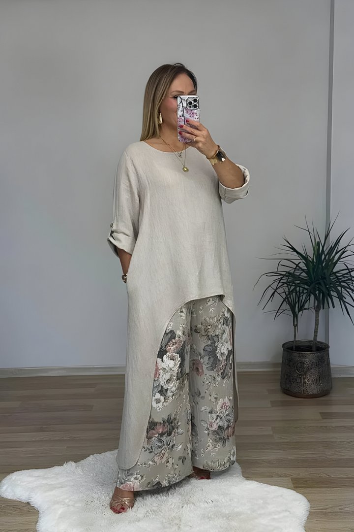 Bente™ | Ensemble en lin décontracté 
