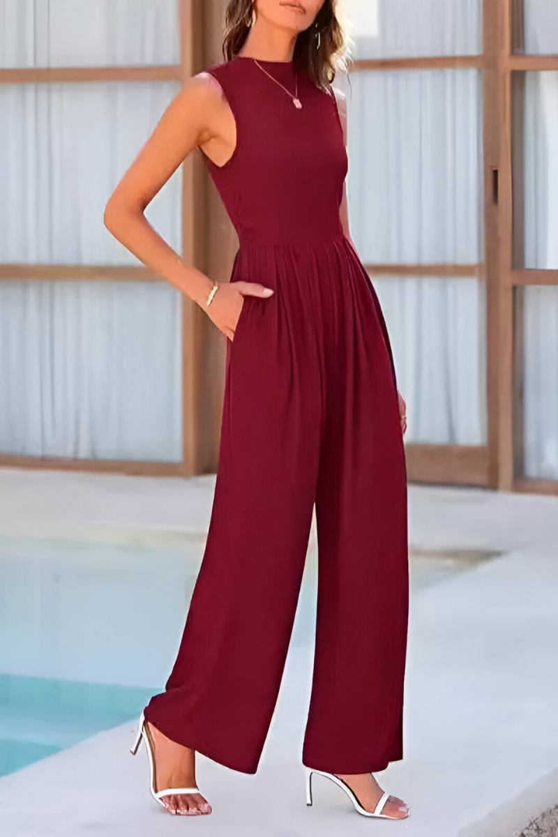 Noah™ | Combinaison sans manches élégante avec taille haute 