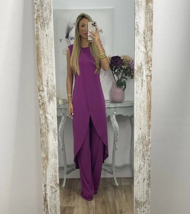 Flavia - Ensemble chic sans manches 