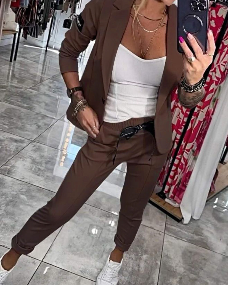 Malou - Ensemble : Haut, Veste et Pantalon 
