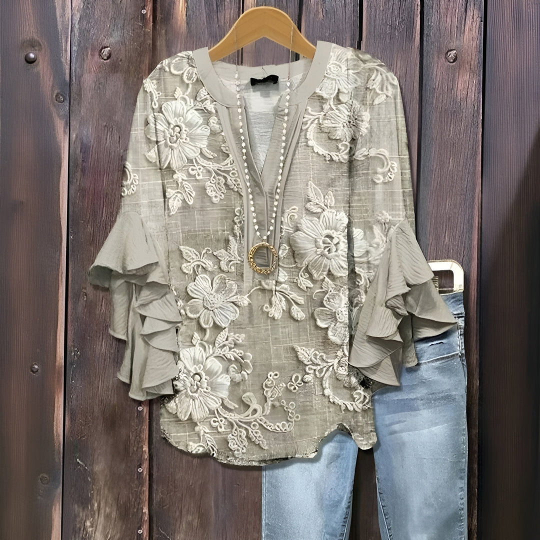 Elisabet - Blouse d'été décontractée 