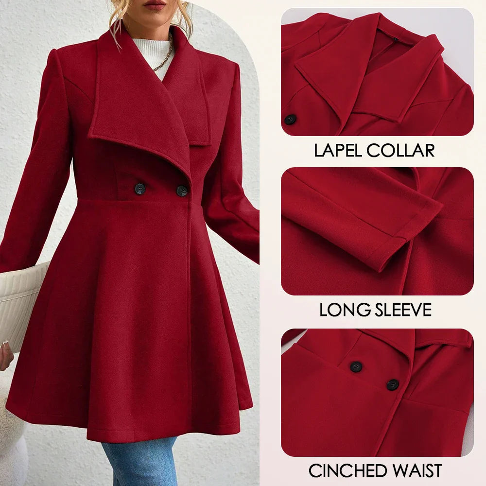 Onyxa™ | Manteau d'hiver élégant avec manches longues 