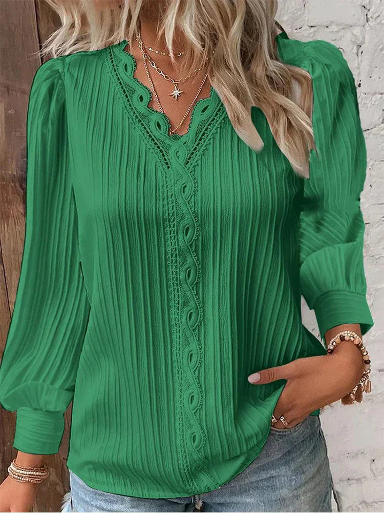 Emma - Blouse en dentelle élégante 