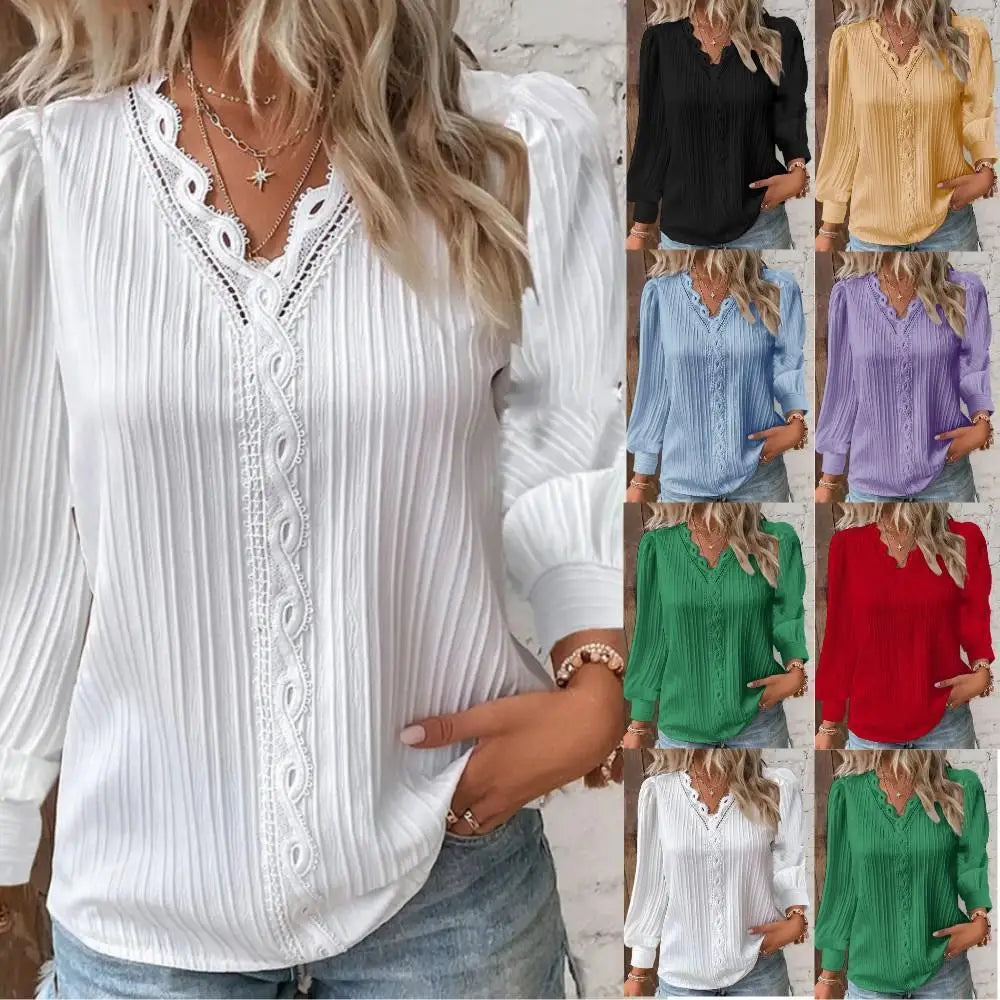 Emma - Blouse en dentelle élégante 