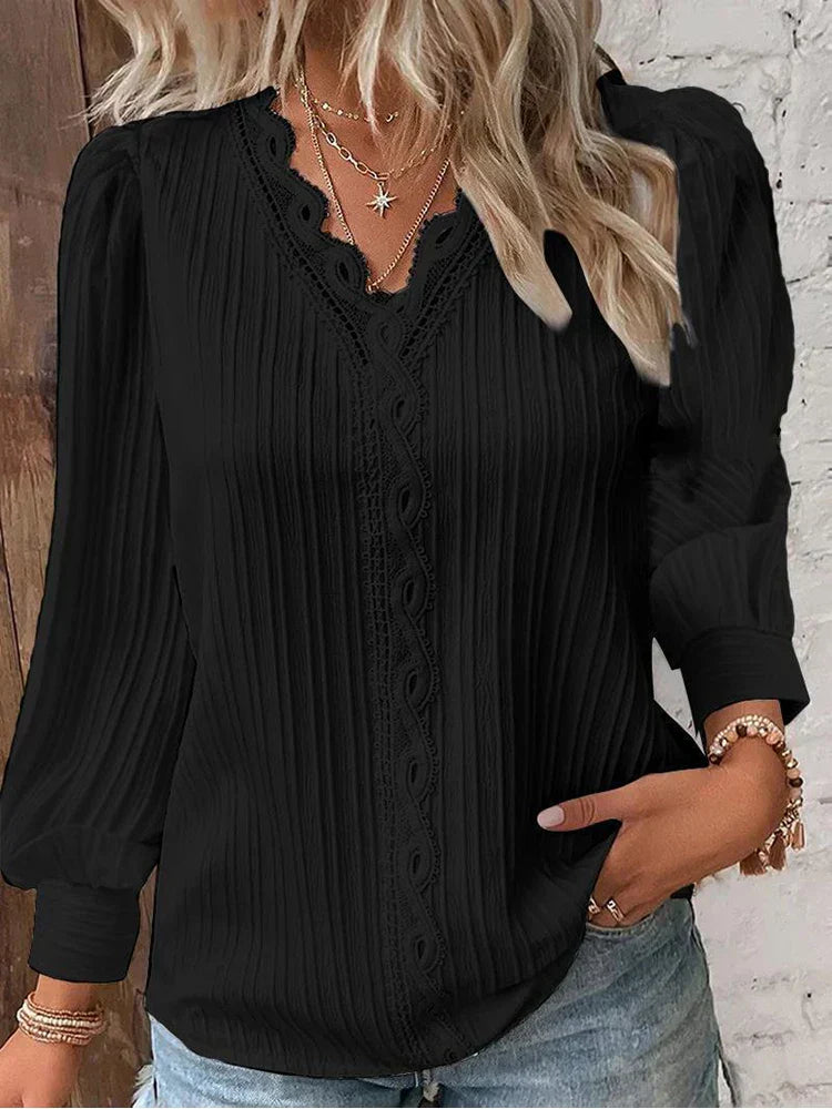 Emma - Blouse en dentelle élégante 