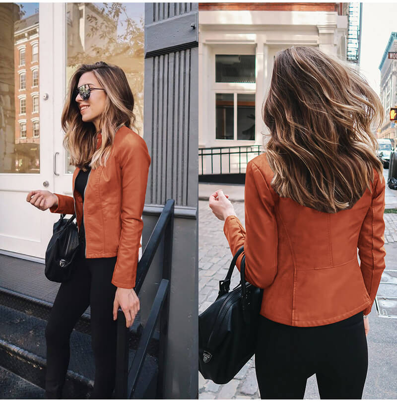 Aveline™ | Veste en cuir 