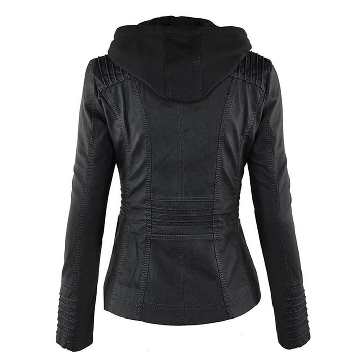 Sienna™ | Veste en similicuir avec capuche 