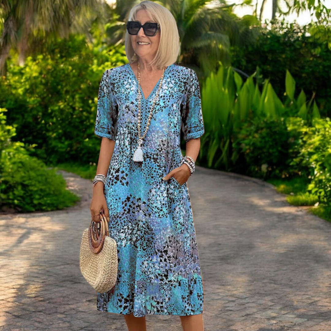 LILOU | Robe de printemps lumineuse 
