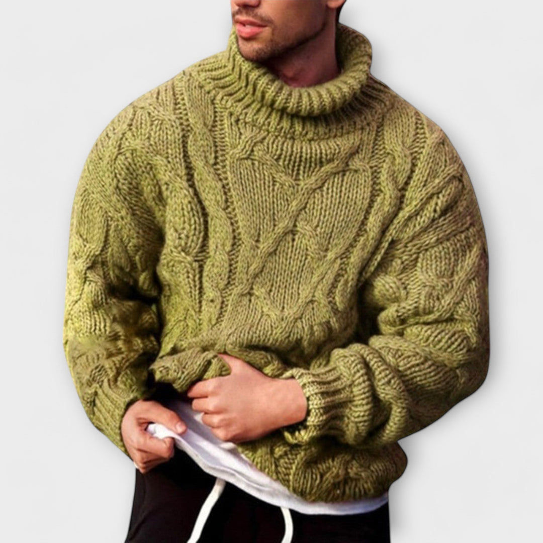Victor - Pull élégant à col montant pour l'hiver 