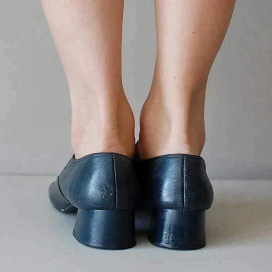 Sandales à talons en cuir classique 