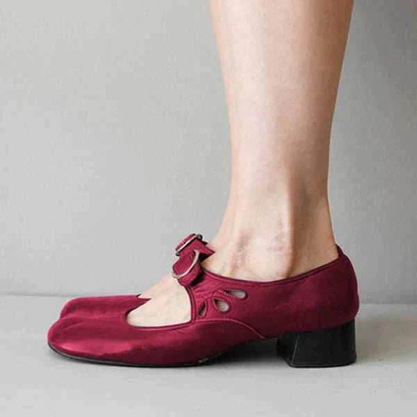 Sandales à talons en cuir classique 