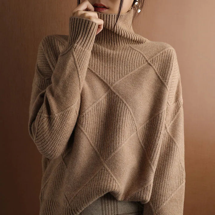 Marcelle | Pull à col roulé épais 