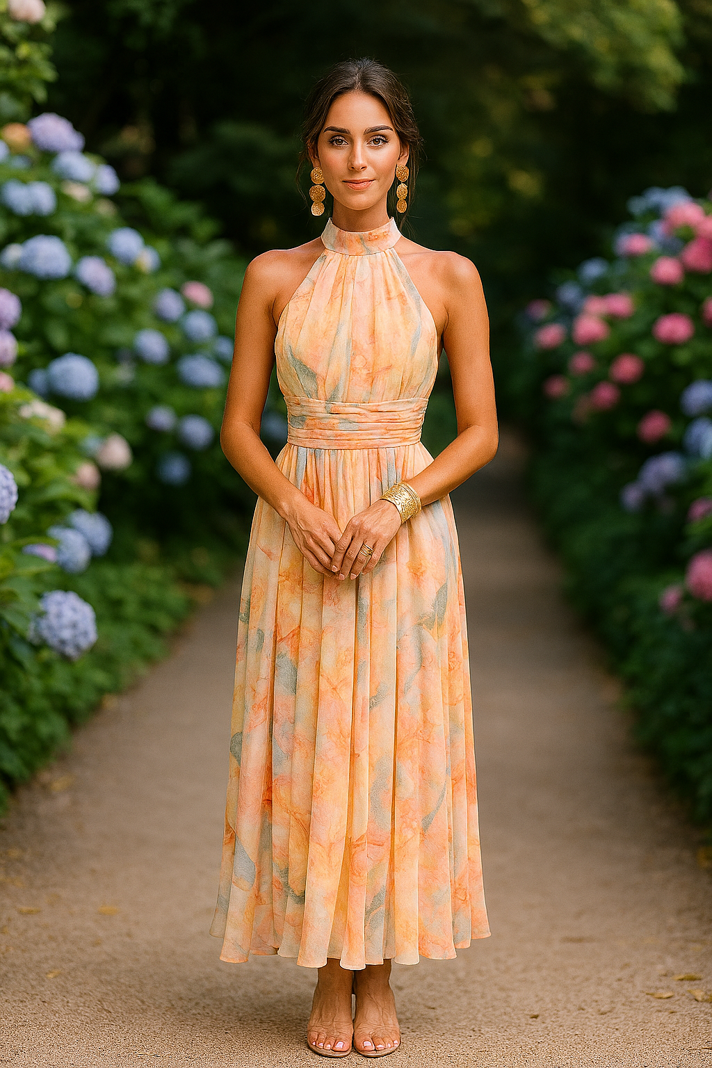 Naira™ | Dreamy Watercolor Dress