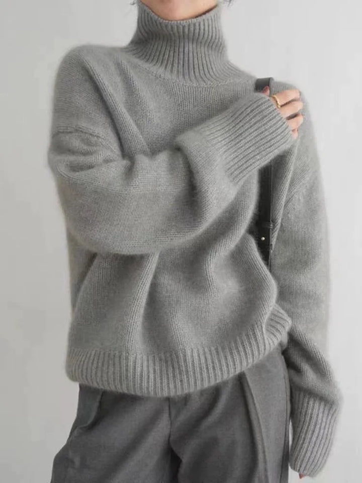 Adelina™ | Luxe High Neck Cashmere Sweater